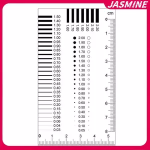 JASMINE Đồng hồ đo huy hiệu Thẻ vết bẩn Đồng hồ đo điểm dây thước phim Stain tương phản thước JASMINE