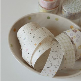 Washi tape bản nhỏ Princess ép kim gold foil