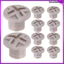 10 Chiếc Mũ Cố Định Cho Thiết Bị Chơi Vỏ Trượt Nhựa 2.80X2.80X2.00CM Xám
