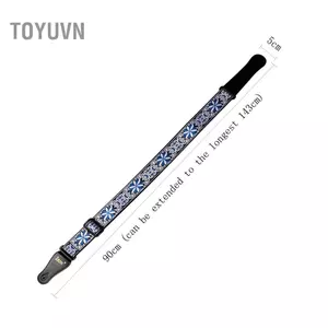 Toyuvn Fangzi GS-02 Có Thể Điều Chỉnh Dây Đeo Đàn Guitar Thêu Cho Đàn Guitar Điện Phụ Kiện Bass Xanh Dương