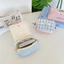 Túi đựng máy ảnh OUSXA, Flip Cover Màu tương phản Túi đựng tai nghe, Nút chụp dễ thương Quilted Coin Purse dành cho nữ Cô gái