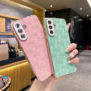 Ốp điện thoại tương thích với Samsung A55, A56 / A36, A06 / A54, A35 / A24 / A16, A15 / A34 / A25, 5GÁo da trơn cao cấp cảm giác nữ tính màu hồng mới Galaxy cá tính cao cấp bảo vệ cảm giác bảo vệ cảm giác cao cấp