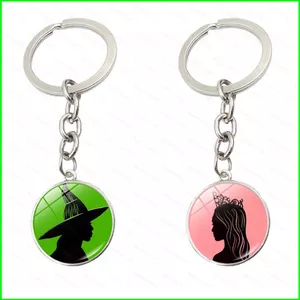HT3 Ác Elphaba Galinda Móc Khóa Ba Lô Học Sinh Mặt Dây Chuyền Túi Phụ Kiện Quà Tặng TH3