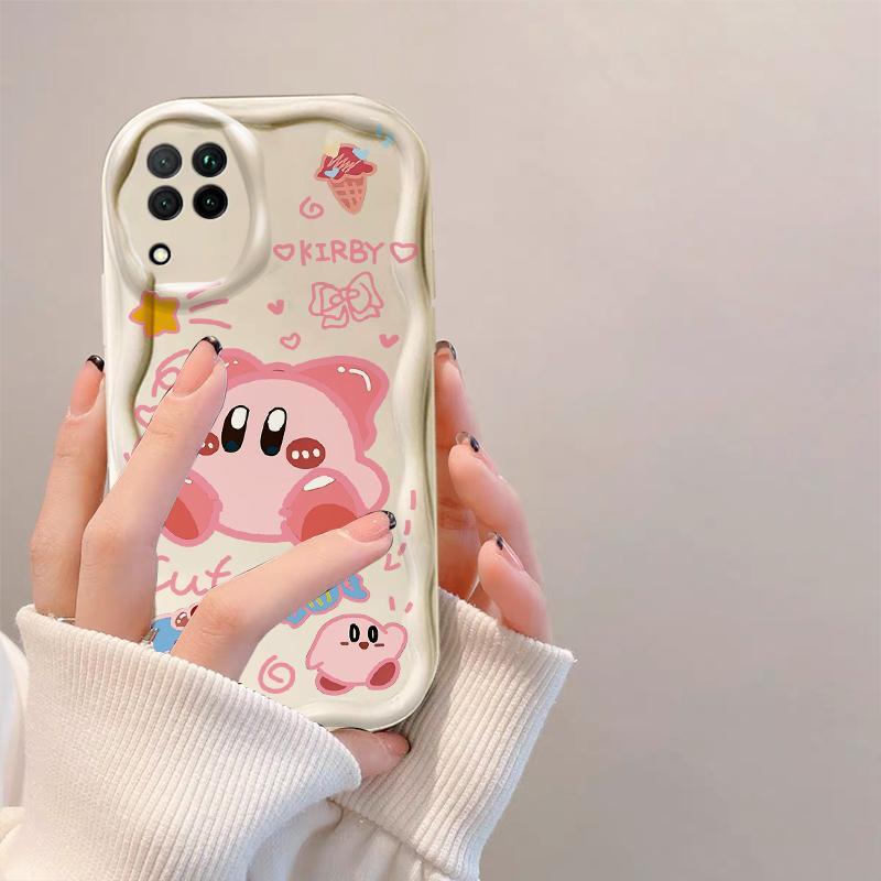 Thích hợp cho Samsung A12 A22 4G M12 3D Thẩm mỹ TPU mềm Loopy Kirby Vỏ điện thoại chống sốc