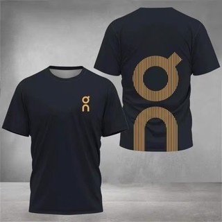 [Readystock] On Running Men 's Running Áo thun ngắn tay 100% Cotton chất lượng cao