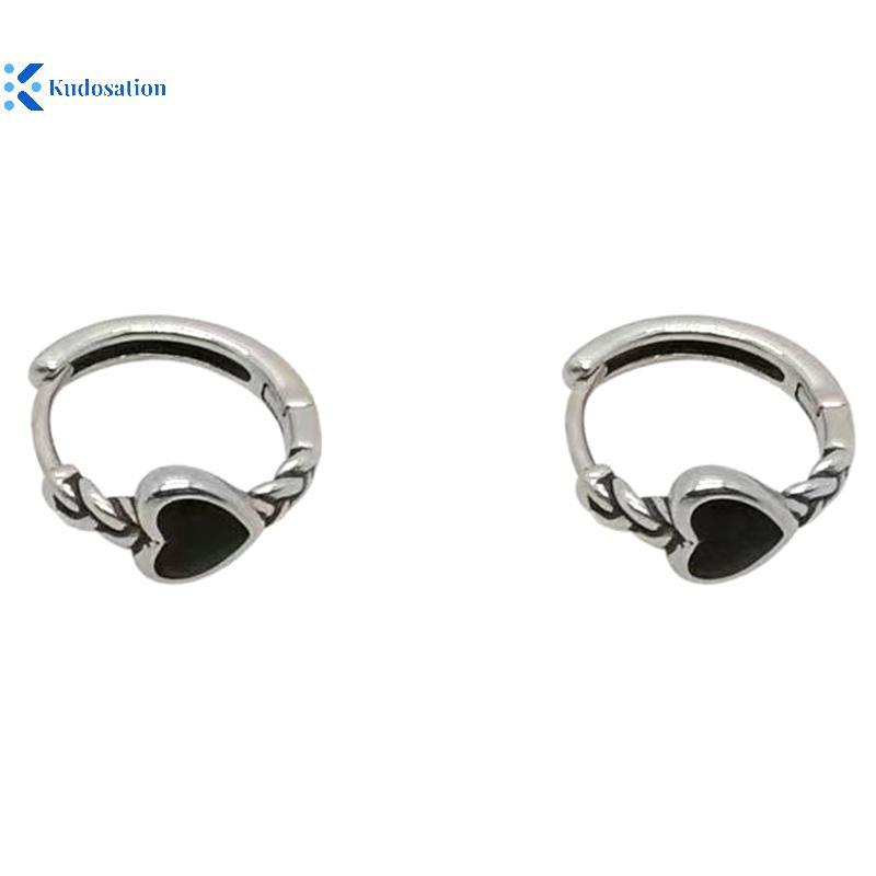 Kudosation 4 Thép Không Gỉ Pha Lê Vòng Bông Tai Mát Hàng Ngày Mặc Phụ Kiện Trang Sức Đẹp