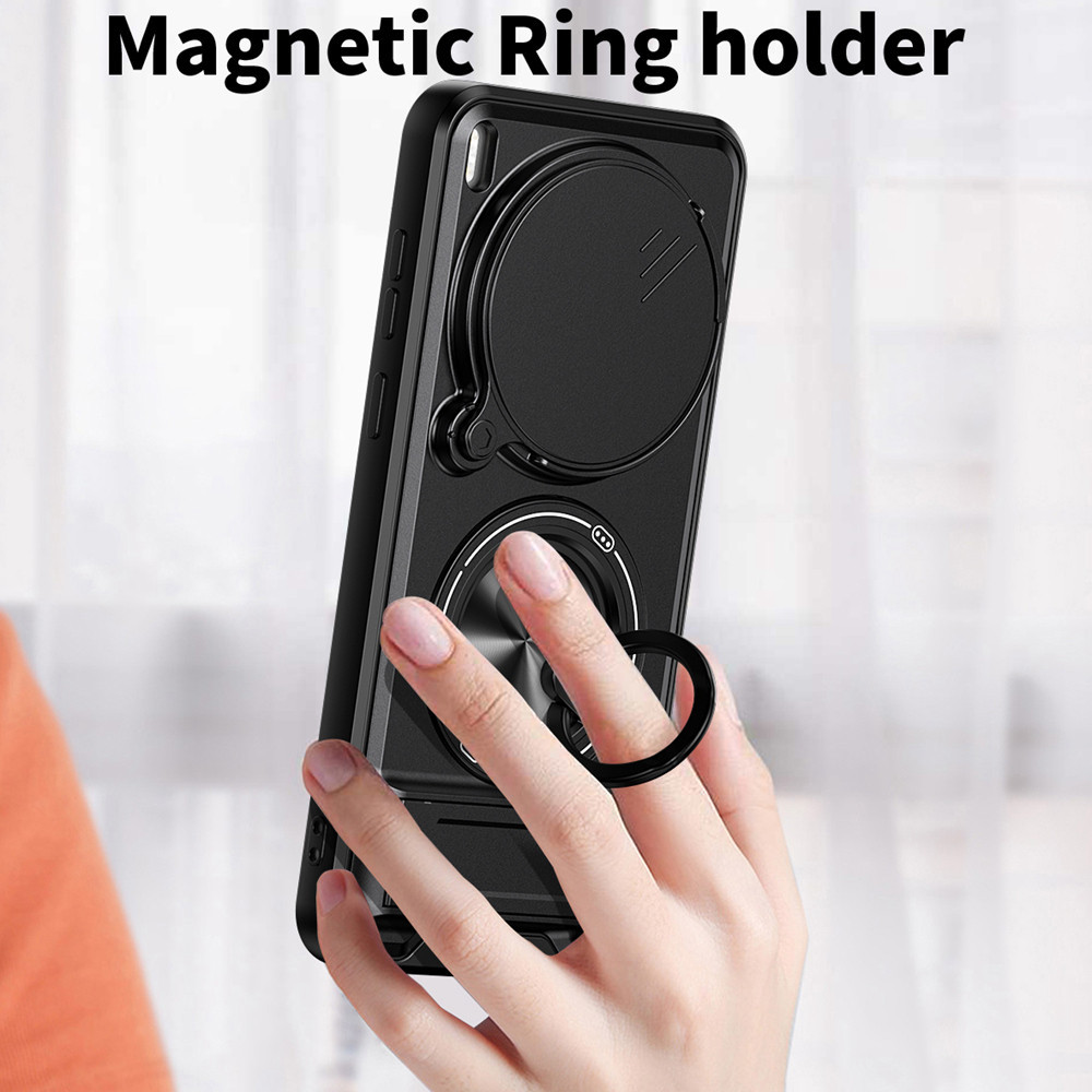 Ốp Điện Thoại Đa Năng Sang Trọng Thích Hợp Cho Vivo X300 Pro Ultra X200 FE 5G Dây 360°Giá đỡ vòng có vỏ máy ảnh Vỏ bảo vệ toàn diện chống sốc