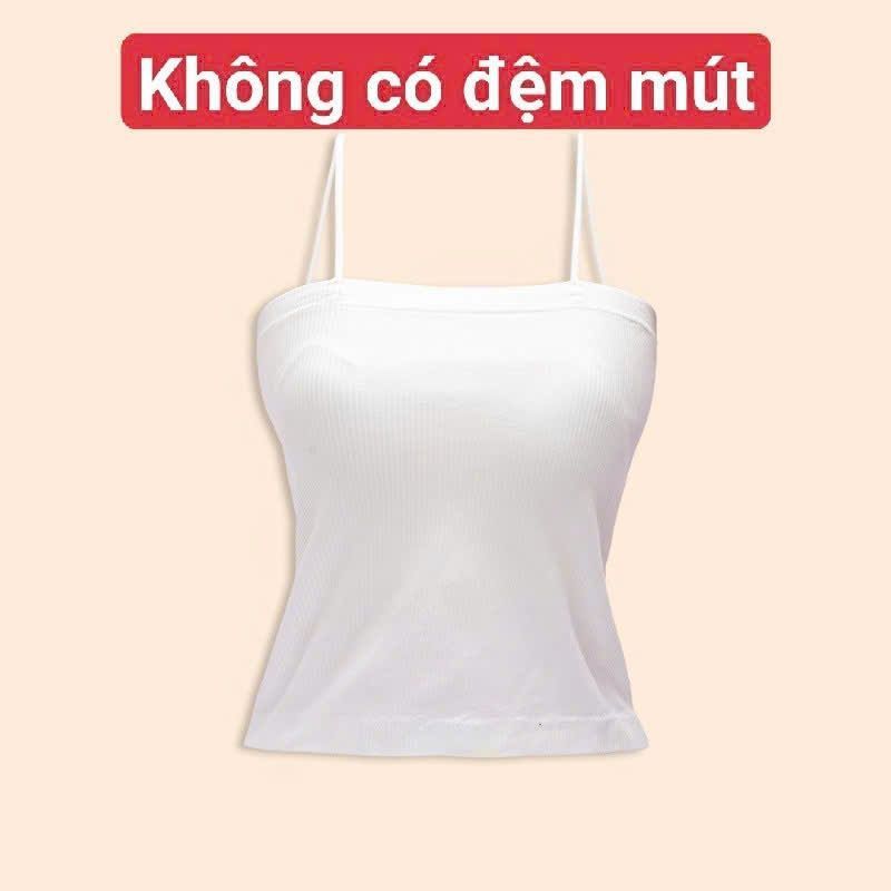 [ MỞ BÁN GIẢM 60% ] áo bún 2 dây  gân tăm mềm mịn co giãn -hình nơ an pha -thubio989