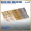 Bộ mũi khoan siêu nhỏ - 10 chiếc Mũi khoan nhỏ 0,6mm-2,2mm 2,35 Shank HSS Công cụ khoan lỗ khắc Mini
