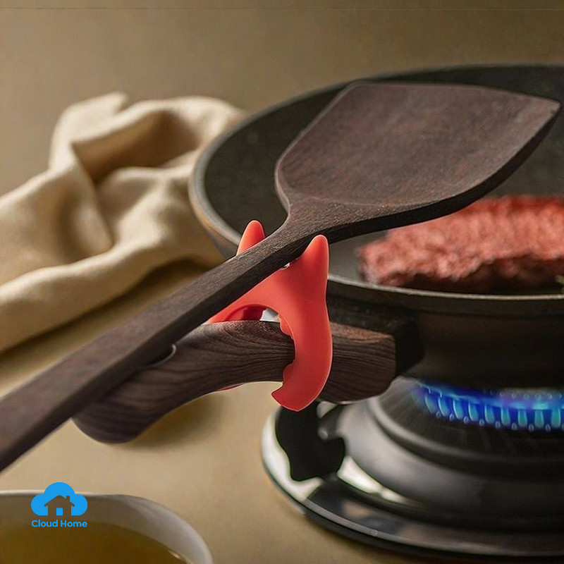 Giá đựng đồ nhà bếp bằng silicon, giá để thìa, muỗng, xẻng nấu ăn.