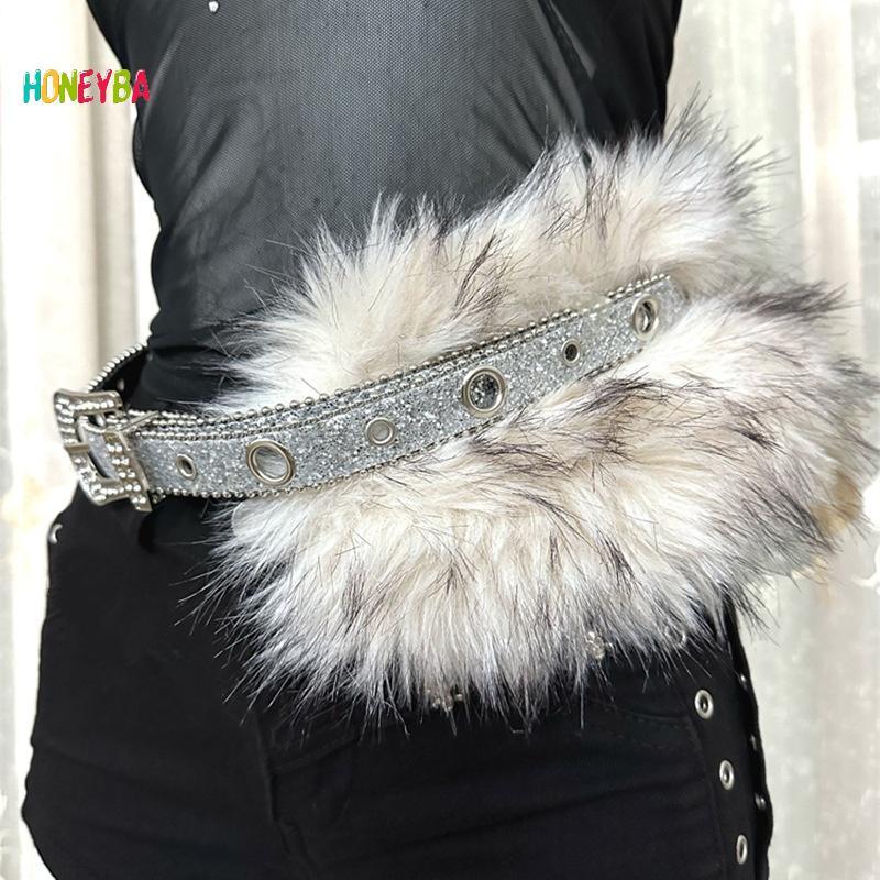 Thắt lưng giả da PU Y2K phong cách Gothic Punk, dây thắt lưng gợi cảm, trang trí quần jean
