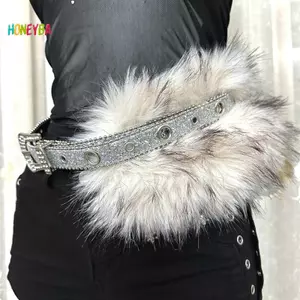 Thắt lưng giả da PU Y2K phong cách Gothic Punk, dây thắt lưng gợi cảm, trang trí quần jean
