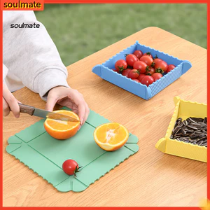Linh hồn| Thớt Từ Tính Silicon Từ Tính Trivet Gấp Chịu Nhiệt Chống Trơn Trượt Nồi Thảm Bpa Khay Ăn Ngoài Trời Để Cắm Trại Sử Dụng Nhà Bếp