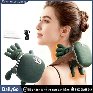 Máy massage cột sống cổ phong cách sinh học, massage vai gáy Nhỏ bằng tay,Mô phỏng bàn tay thật,Có chức năng làm nóng