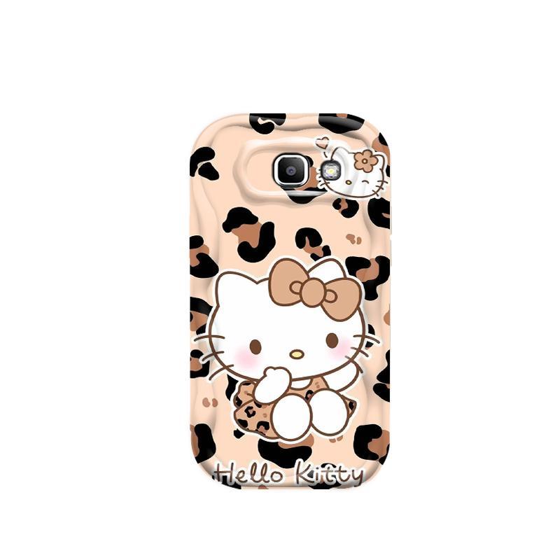 Thích hợp cho Samsung J7 Prime ON7 2016 Bảo vệ 3D TPU mềm in họa tiết da báo Kitty Vỏ điện thoại chống sốc