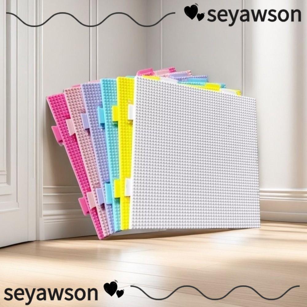 Mẫu tròn chịu nhiệt SEYAWSON, Hạt Perler Hama chất lượng cao ba chiều, 52 * 52 Chấm DIY Làm câu đố thủ công Trang trí bảng đậu 2.6mm Câu đố giáo dục