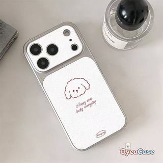 Ốp Điện Thoại Họa Tiết Da Chó Con Đường Đỏ Cho iPhone 17 Pro Max Air 16E 16 15 14 Plus 13 12 11 Pro Max XR XS Max X 8 7 Plus SE3 SE2 2022 Vỏ Dễ Thương Hoạt Hình Vỏ Mềm Chống Sốc