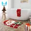 Thảm Phòng Tắm Giáng Sinh, Thảm Tắm Ông Già Noel Giáng Sinh Chống Trơn Trượt Lưng Nước, Thảm Phòng Tắm Microfiber, 16x24 Inch