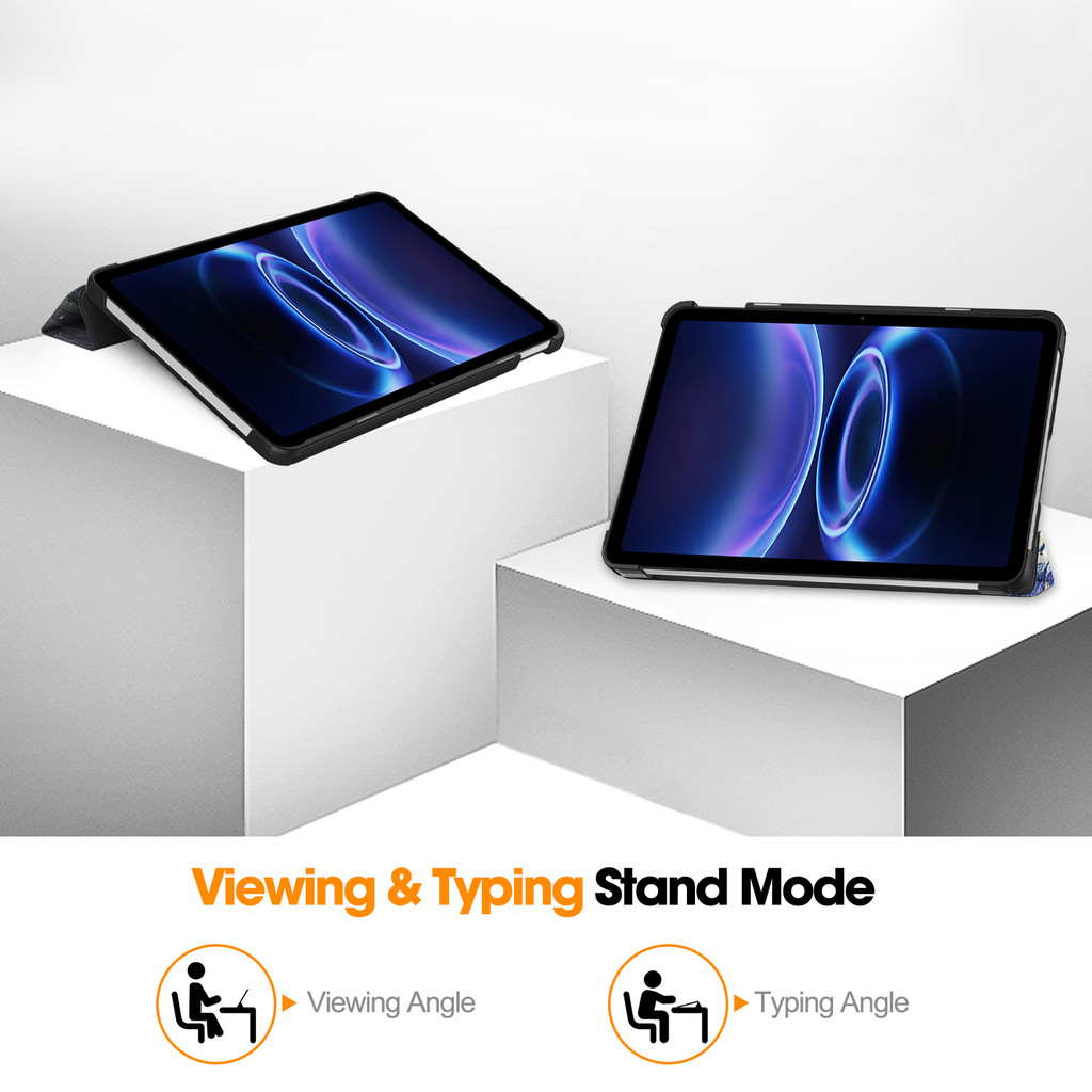 Ốp điện thoại Cho Xiaomi Redmi Pad 2 SE 9.7 Inch 2026 Redmi Pad 2 9.7 Inch PU Có Thể Điều Chỉnh Gấp Đứng Mềm TPU Mặt Sau Vỏ Chống Sốc Vỏ Bảo Vệ
