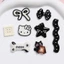 Set Charm Hello Kitty Đen Trắng 🖤 Mix Mèo Đen Puppy Nơ Chấm Bi Sao Cute Phong Cách Dark Kawaii Hàn Quốc✨