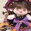 20cm Quần Áo Trẻ Em Halloween Phù Thủy Nhỏ Ba Mảnh Bộ Quần Áo Búp Bê Cotton Bộ Búp Bê Búp Bê Trang Phục