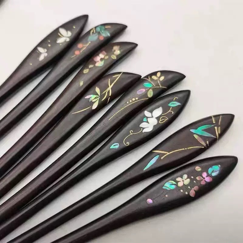 WHX-Hairpin [Bộ sưu tập kẹp tóc Luodian] Kẹp tóc không phải kiểu Âu Retro Trung Quốc Niche Thiết kế độc đáo Kẹp tóc