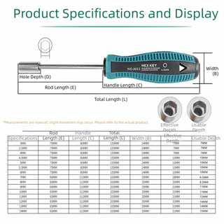Cờ lê WEAVELYF Chất lượng cao Hex Nut Key Vít tay cầm chống trượt