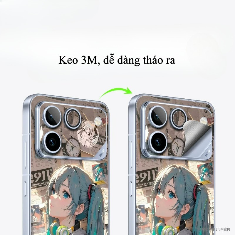 Dành cho Honor WIN / WIN RT Nhãn dán máy ảnh giấy mềm + Nhãn dán mặt sau / Phim mặt sau in hình đám mây tốt lành may mắn / Micro Matte / Chống vân tay / Chống mài mòn / Chống trầy xước