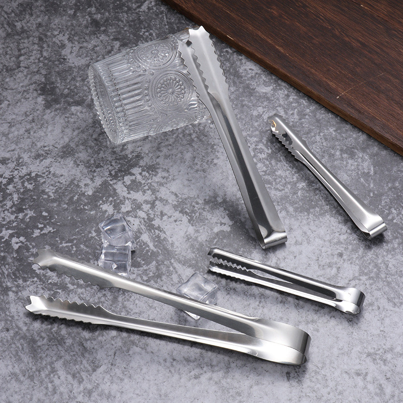 Kẹp Gắp Đá Răng Cưa 19cm Chất Liệu Inox Sáng Bóng Bền Đẹp, Chống Gỉ Tiện Lợi Chuyên Dụng Cho Pha Chế