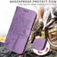 Ốp Lưng Cho Honor 600 Pro Dập Nổi Mèo Và Cây Da Khe Cắm Thẻ Dây Đeo Tay Chống Rơi Vỏ Điện Thoại
