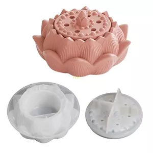 Flgo Silicon Bảo Quản Lọ Khuôn Hộp Trang Sức Khuôn Hoa Hộp Đựng Khuôn Có Nắp Trang Trí