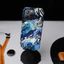 Họa tiết nghệ thuật màu xanh Thích hợp cho iPhone 17Promax 16Pro 15 11 12 13 14 xs XR 17Air Vỏ cứng hai lớp chống sốc JB9R