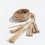 Thắt lưng bện tua rua dài OUSXA, Thắt lưng dệt họa tiết rỗng, Dây đeo trang trí thắt nút dây Bohemian cổ điển dành cho nữ