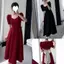 <![CDATA[Đầm ôm body cao cấp với eo hẹp và nơ dây - Phù hợp cho các fan của phong cách Triều Tiên]]>