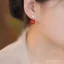 Mặt Dây Chuyền Và Bông Tai Ngọc Trai Nước Ngọt Màu Đỏ MãNão, Phù Hợp Năm Mới