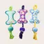 【Ready Stock】 New Pet Toy Molar Relieving Stuffy Dog Sound Toy Bone Shape Pet Essential Item Puppy Toy dXZZ