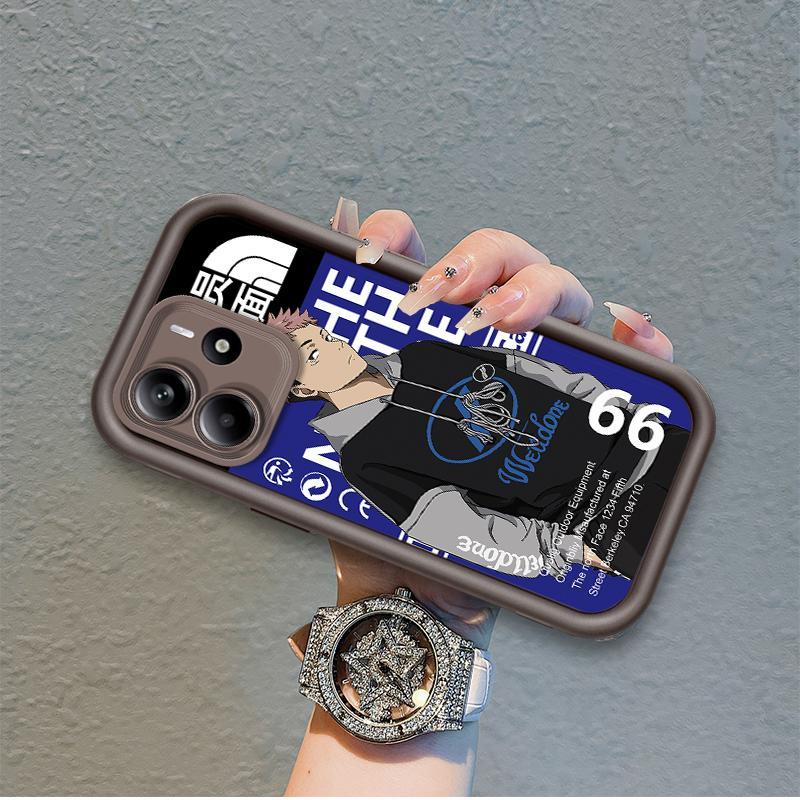 Ốp Lưng Cho Redmi Note 14 4G 5G Hoạt Hình Silicon Mềm Ốp lưng TPU Jujutsu Kaisen Anime Mắt Thiên Thần Chống Sốc Ốp Lưng