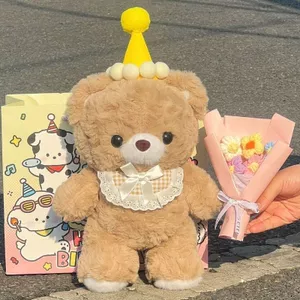 Dễ Thương Gấu Bông Búp Bê Bó Hoa Sang Trọng Đồ Chơi Búp Bê Quà Tặng Sinh Nhật Nam Nữ Cặp Đôi Búp Bê Ngủ 5204.22