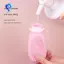 Bộ chai du lịch bằng silicon kèm bàn chải làm sạch - Hộp đựng dầu gội và kem dưỡng da di động, C