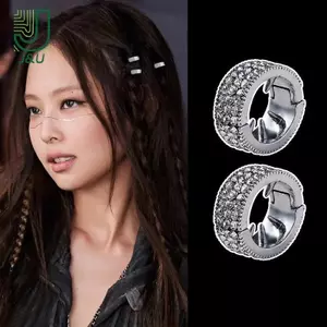 <![J & U-T] Kẹp Tóc Bạc Tròn Cá Tính Style Hip Hop]]>