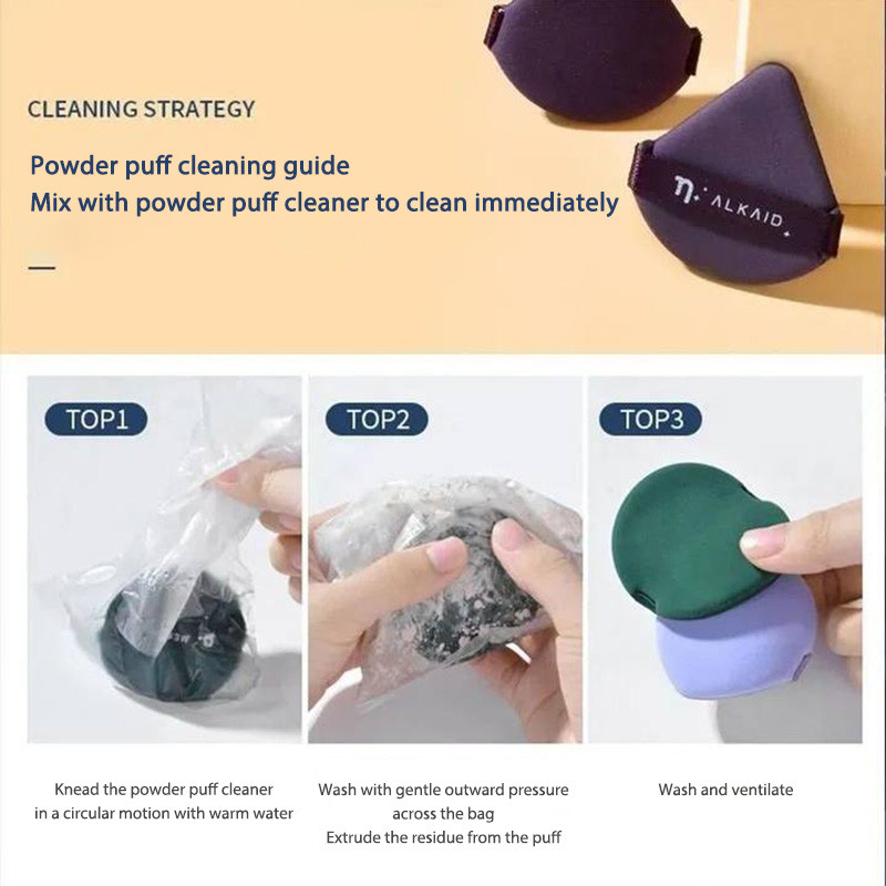 【Roshy】🍧miuaMút Trang Điểm Tán Kem Nền Ướt Và Khô Siêu Mềm Hình Giọt Nước