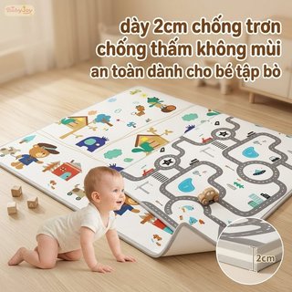 【BabyJoy】Thảm bò XPE dày,1.8*1.2m,Dày 2cm,Chống thấm nước, chống trơn trượt, an toàn và chắc chắn