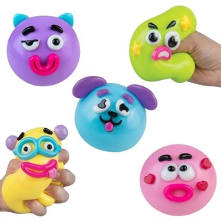 JUIC Dog Face Swap Squishy, Ultra Soft Slow Rebound Slow Rising Squishy, Sáng tạo Giảm căng thẳng Thiết kế khuôn mặt dễ thương Pinch Le Đồ chơi dành cho trẻ em Người lớn