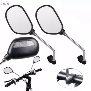 SAIA E - Gương Điều Chỉnh Được Cho Xe Đạp, Phạm Vi Rộng, Phụ Kiện Tay Lái Với Đèn Hậu