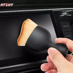 Bàn chải làm sạch nội thất ô tô HFSHY Thiết kế cong Bàn chải mềm quét bụi siêu mềm Ổ cắm điều hòa không khí Dụng cụ làm đẹp ô tô VN