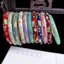 Cũ Bắc Kinh Cloisonne Vòng Tay Tử Cấm Thành Vòng Tay Du Lịch Cũ Lưu Niệm Men Nhiều Màu Sắc Mỹ Hoa Nữ Vòng Tay Nhỏ Tươi 0424