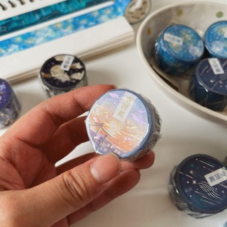 Washi tape BGM Sky Vol.2 in nhũ foil stamping