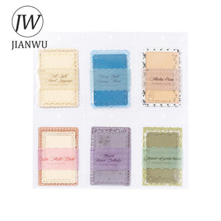 JIANWU Dệt Giấc Mơ Từ Thế Giới Series Vintage Ren Rỗng Phong Cảnh Cắt Băng Chất Liệu Giấy Sáng Tạo Rác Tạp Chí Văn Phòng Phẩm