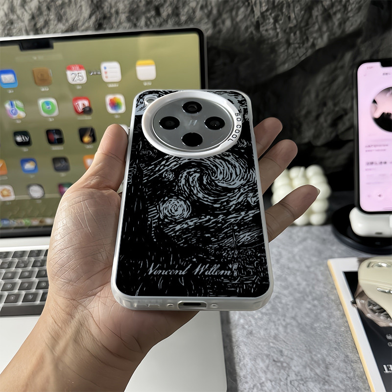 Ốp điện thoại cứng mờ “Bầu trời đầy sao ” cho Oppo Find X9 Ultra X9 Pro X8 Ultra X8 Pro X8S + X7 Ultra / Vỏ Oppo chống sốc