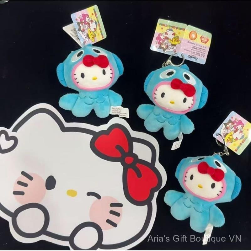 [Aria] Fun Duoduo Clownfish Cross-Dressing hellokitty Túi Mặt dây chuyền nhỏ Phụ kiện túi đi học lưng dễ thương